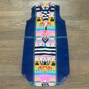 Mara Hoffman Absolutely Stunning Silk ‘Aztec Llama’ Sleeveless Dress